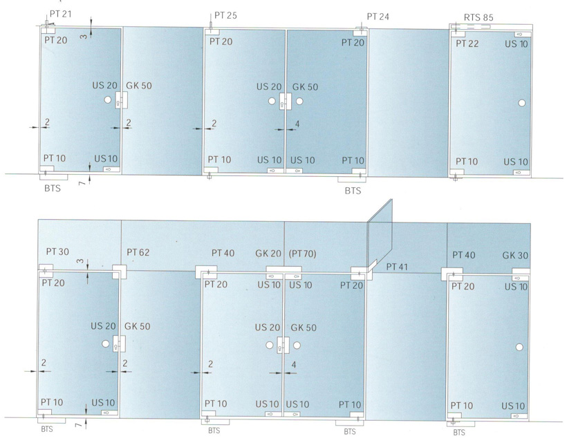 雙向開啟玻璃門