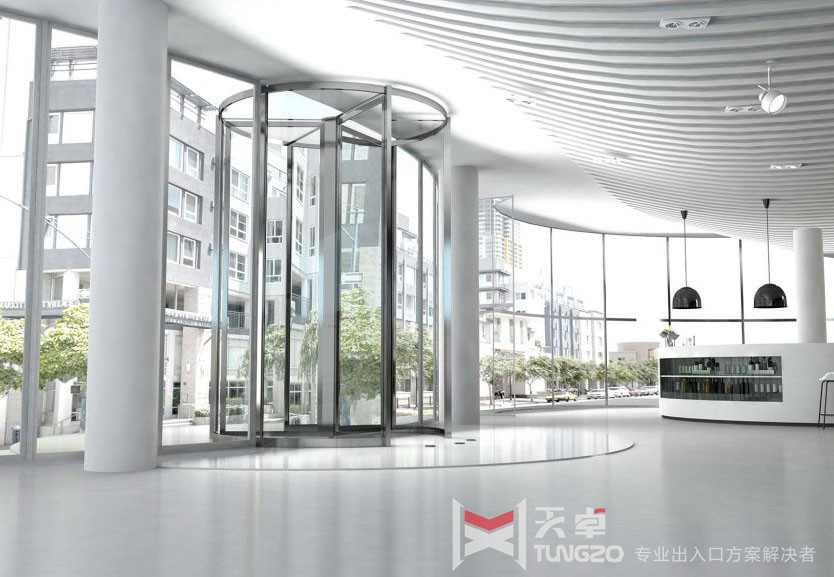 四翼中軸旋轉門