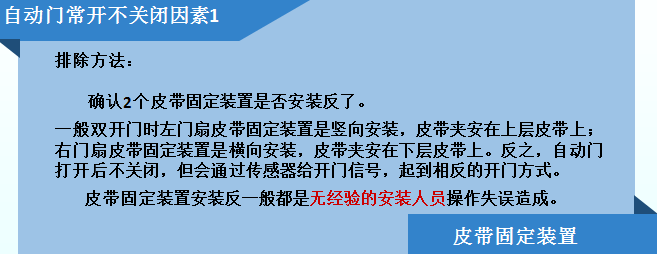 ?自動感應門常開關因素1