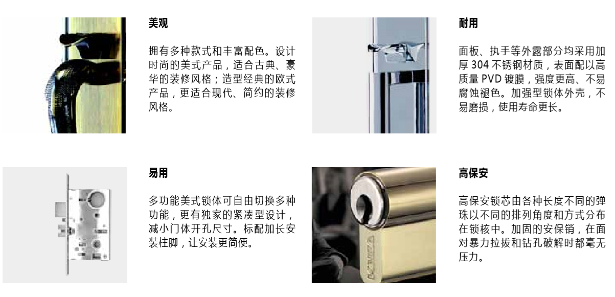 多瑪凱拔機械入戶門鎖