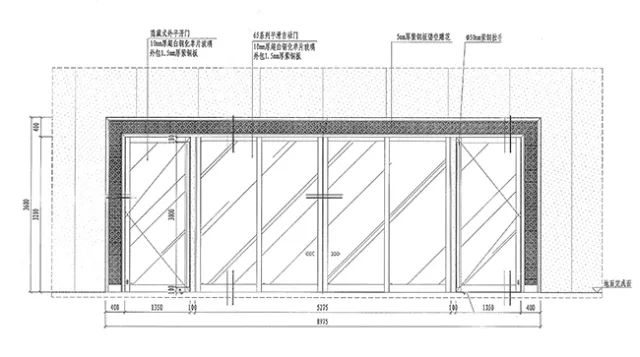 北京穎泰嘉和辦公大樓自動門設計圖