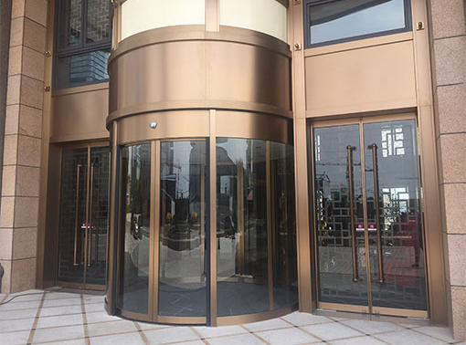 酒店弧形自動門