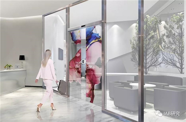 透明的OLED廣告自動(dòng)門,顯示屏自動(dòng)門