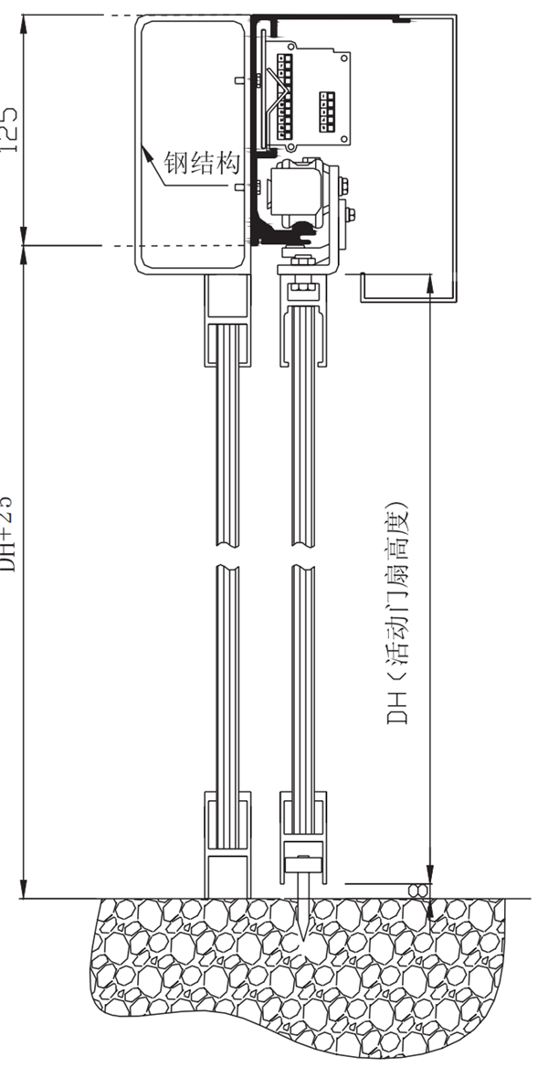 日本松下新銳帝H3自動門裝箱零部件一覽表