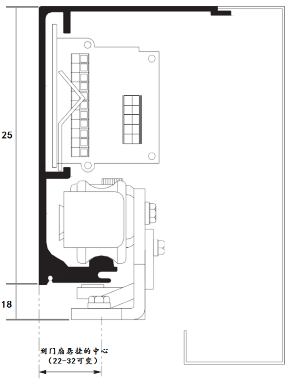 發動機箱、吊架截面圖