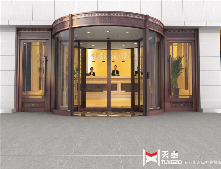 西安松下旋轉門功能特點