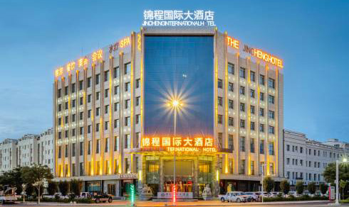 酒泉金塔錦程大酒店兩翼旋轉門及雨棚